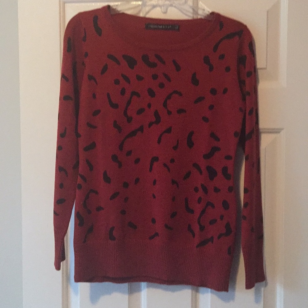 Animal print sweater